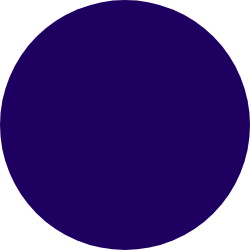 Circular colour swatch in deep blue-purple